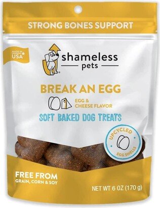 Shameless Pets Soft Dog Treats - Natural, Healthy Dog Treats Made wit Flavors, Grain Free Dog Biscuits | Break An Egg | 6oz, Case of 6