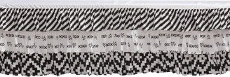 Love Black/white 3 Layer Crib Skirt