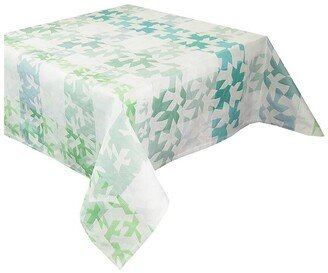 Mille Hirondelles Menthol 61In X 102In Tablecloth