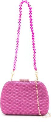 Ang crystal-embellished clutch bag-AB