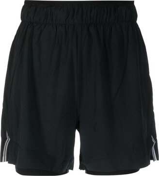 Reflective Logo-Print Performance Shorts-AA