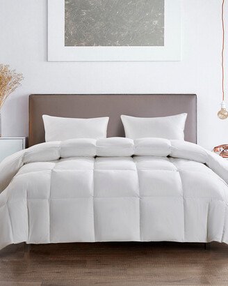 233Tc White Goose Feather & Goose Down Fiber Comforter-All Seasons Warmth