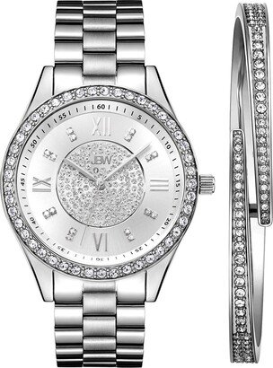 Mondrian Diamond Bracelet Watch & Bangle Set, 37mm