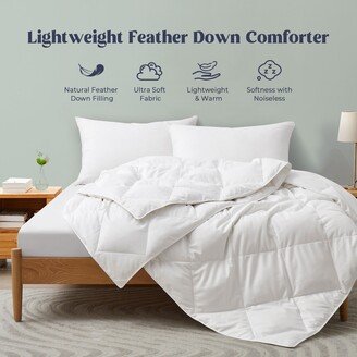 Peace Nest Lightweight & Medium Weight White Goose Down Duvet Comforter