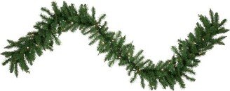 Northlight 9' x 12 Pre-Lit Winona Fir Artificial Christmas Garland, Warm White LED Lights