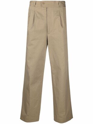 Wide-Leg Tailored Trousers-BH