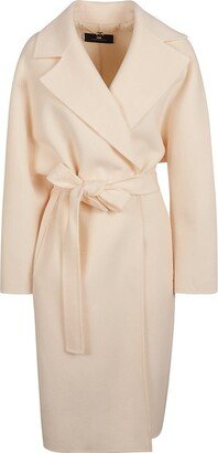 Long Sleeved Belted Coat