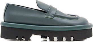 Bumper-Tube Round Toe Chunky Loafers-AA