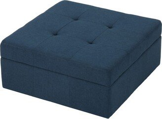 Chatsworth Storage Ottoman - Navy