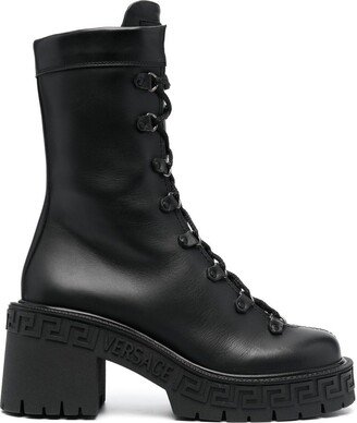 Greca platform combat boots