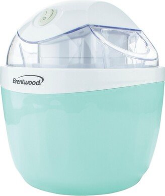 Brentwood 1 Quart Ice Cream and Sorbet Maker, Frozen Yogurt, Gelato, and Custard Machine in Blue