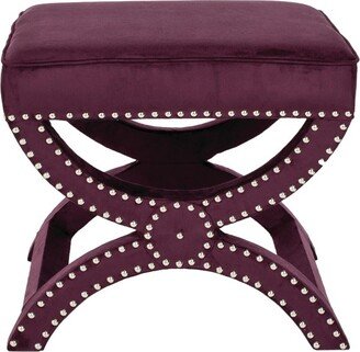 Mystic Ottoman Silver Nail Heads - Plum