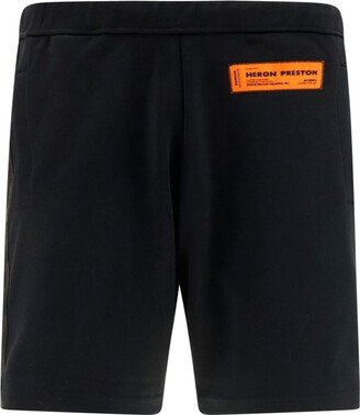 Logo-Patch Knee-Length Track Shorts