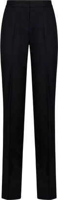 High-Waist Split-Hem Tailored Trousers