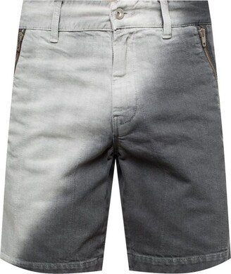 Two-Tone Zipped Shorts