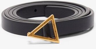 Triangle-buckle Leather Belt