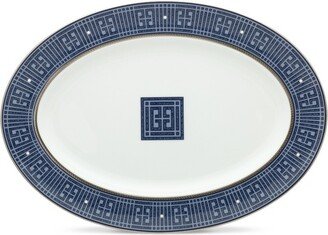 Infinity Blue Medium Oval Serving Platter