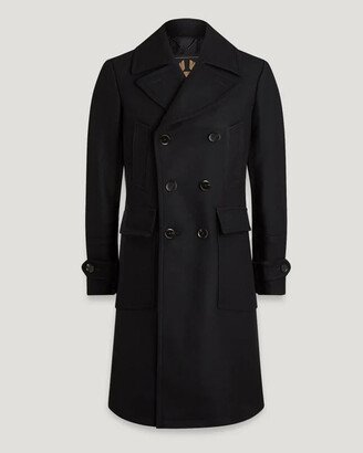 Wool Cashmere Blend Milford Coat In Black-AA