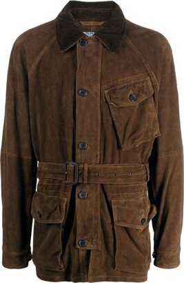 Preston belted suede jacket