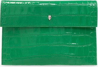 ‘Envelope’ Leather Clutch - Green