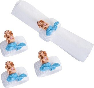 Mermaid Napkin Ring S/4