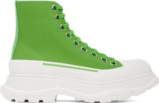 Green Tread Slick High Sneakers