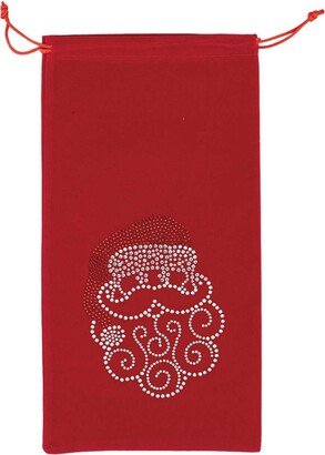 Sparkles Home Rhinestone Santa Wine Bag