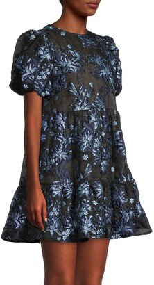 Liberty Assent Floral Jacquard Minidress