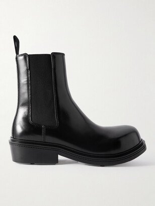 Fireman Glossed-Leather Chelsea Boots