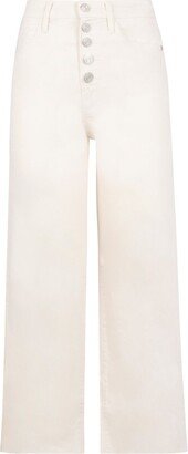 High-Waist Wide-Leg Cropped Jeans