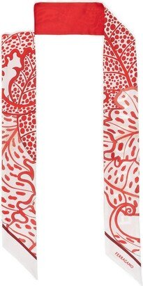Graphic Printed Band Scarf