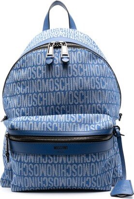 Logo-Print Zip-Up Backpack