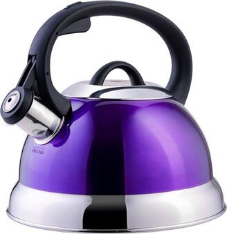 Flintshire 1.75 Quart Whistling Stovetop Tea Kettle in Purple