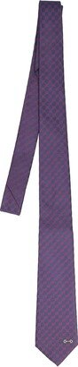 7cm GG Mono Horsebit silk jacquard tie