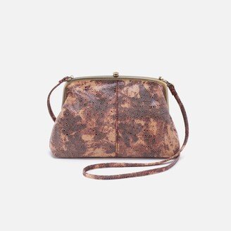 Lana Crossbody in Printed Leather - Autumn Sky