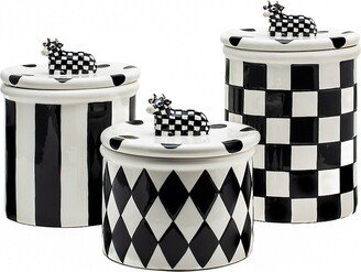 Cow Creamery Canisters 3-Piece Set