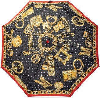 All-Over Pattern Compact Umbrella-AA