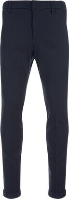 Dark Blue Gaubert Slim Fit Trousers-AA