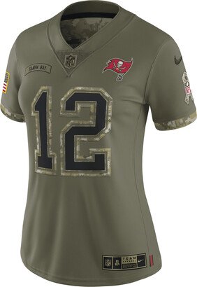 Women's NFL Tampa Bay Buccaneers Salute to Service (Tom Brady) Limited Football Jersey in Brown