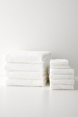 10-Piece Diamond Jacquard Bath Towel Set
