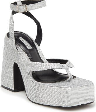 Robot Ankle Strap Platform Sandal