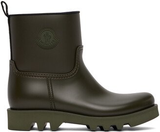 Green Ginette Matte Rubber Boots