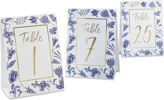 Blue Willow Wedding Table Numbers (1-25) | 28537NA