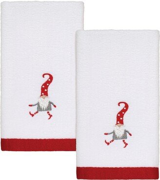 Gnome Walk Holiday Cotton 2-Pc. Fingertip Towel Set, 11