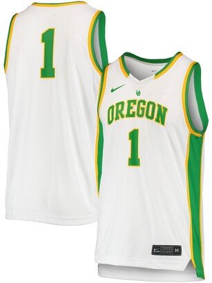 #1 White Oregon Ducks Replica Women's Basketball Jersey