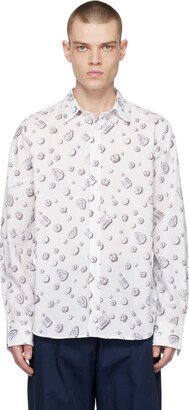 Viktor&Rolf Mister Mister White Pearl And Jewellery Shirt