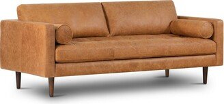 Florence Mid-Century Modern Sofa Cognac Tan - Poly & Bark