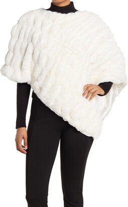 Faux Fur Poncho-AA