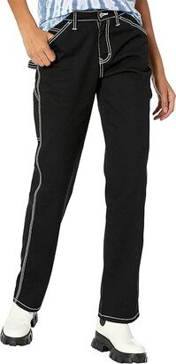 Dickies Juniors Carpenter Pants Relaxed Fit (Black) Women's Casual Pants