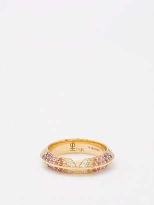 Rosa Diamond, Sapphire & 18kt Gold Ring